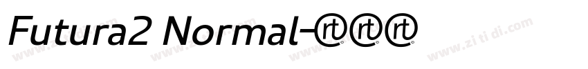 Futura2 Normal字体转换